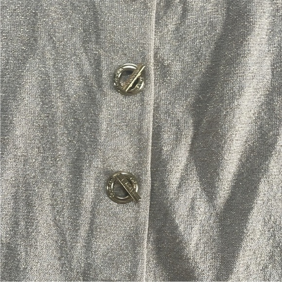 Calvin Klein Size Medium Gold Cardigan Sweater. - Picture 3 of 5